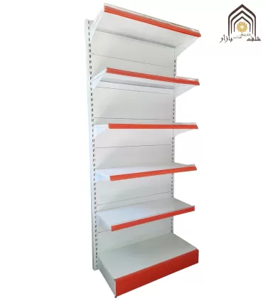 قفسه فلزی کناردیوار فروشگاهی سامان انبار شرق طوس مشبک - 11