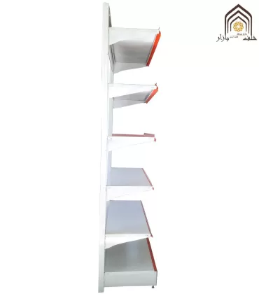قفسه فلزی کناردیوار فروشگاهی سامان انبار شرق طوس مشبک - 3