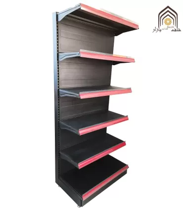 قفسه یکطرفه فروشگاه هایپرمارکت سامان انبار شرق طوس مشبک - 5
