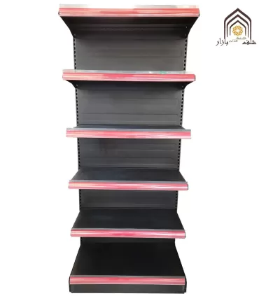 قفسه یکطرفه فروشگاه هایپرمارکت سامان انبار شرق طوس مشبک - 6