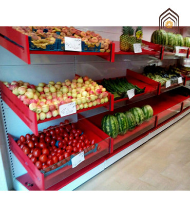 قفسه فلزی میوه فروشگاهی سامان انبار شرق طوس مشبک - 7