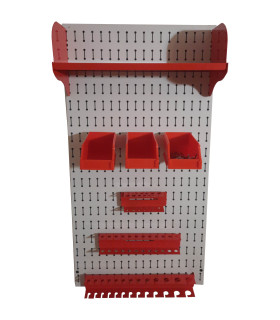 تخته ابزار صفحه پانچدار با طراحی مناسب برای سازماندهی ابزارها و فضای کار.