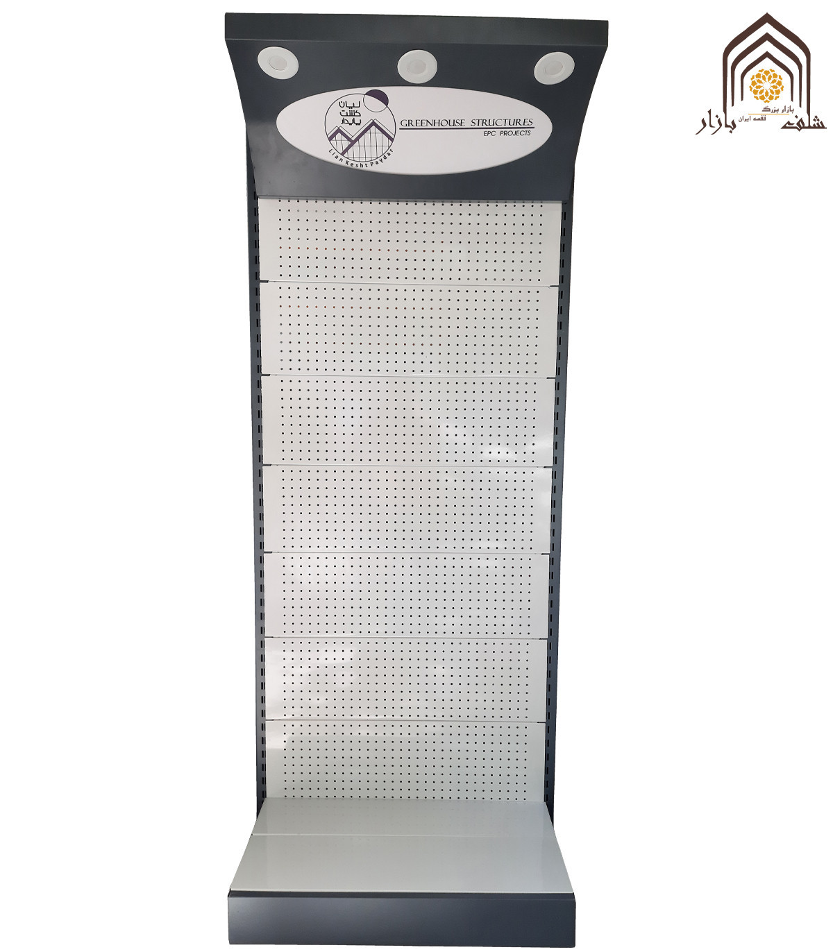 استند ابزار پگ برد برای ساماندهی و نمایش ابزارها از سامان انبار شرق طوس مشبک  \n\nاین استند ابزاری مناسب برای نگهداری و نمایش مح