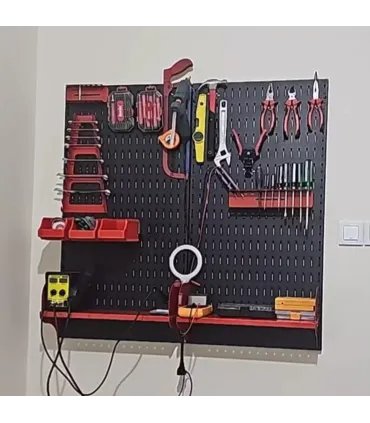 تخته ‌ابزار حرفه‌ای شامل انواع لوازم ضروری برای ساخت و تعمیرات خانگی.