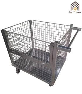 گاری حمل بار صنعتی از صنایع مفتولی آریا توس، مناسب برای جابجایی آسان و کارآمد بار.