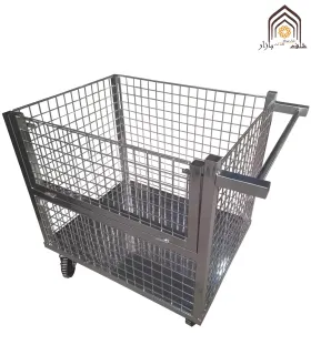 گاری حمل بار صنعتی از صنایع مفتولی آریا توس، مناسب برای جابجایی آسان و کارآمد بار.