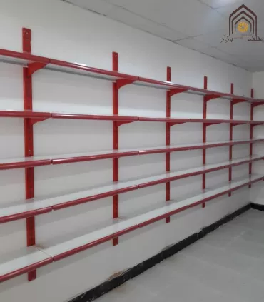 قفسه ارزان دیوارکوب فروشگاهی سامان انبار شرق طوس مشبک - 10