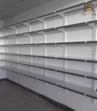 قفسه ارزان دیوارکوب فروشگاهی سامان انبار شرق طوس مشبک - 11