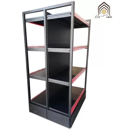 قفسه دوطرفه فروشگاهی کارینا سامان انبار شرق طوس مشبک - 6