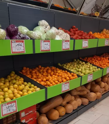 شلف فلزی میوه هایپرمارکتی سامان انبار شرق طوس مشبک - 4