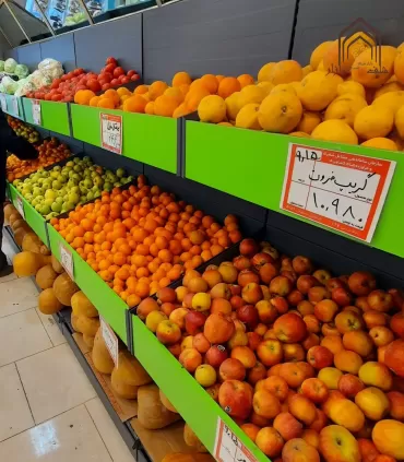 شلف فلزی میوه هایپرمارکتی سامان انبار شرق طوس مشبک - 2