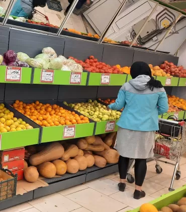 شلف فلزی میوه هایپرمارکتی سامان انبار شرق طوس مشبک - 5