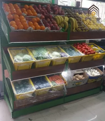 شلف فلزی میوه هایپرمارکتی سامان انبار شرق طوس مشبک - 6