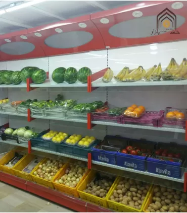 شلف فلزی میوه هایپرمارکتی سامان انبار شرق طوس مشبک - 7
