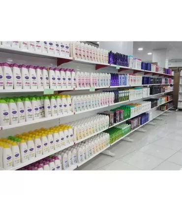قفسه فلزی کناردیوار فروشگاهی سامان انبار شرق طوس مشبک - 6